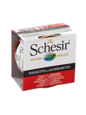 SCHESIR GATO ATUM COM GAMBAS (GELATINA) 85GR